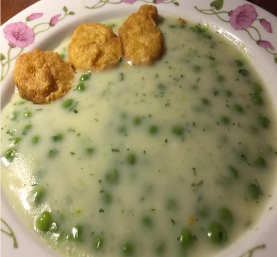 zöldborsófőzelék mirelitből