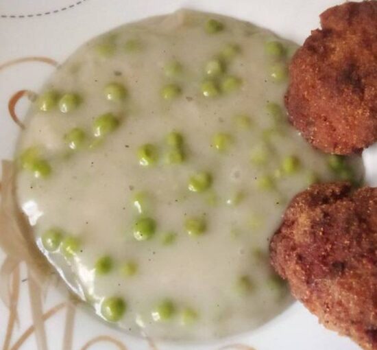 Borsófőzelék konzervből tejföllel