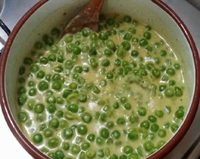 borsófőzeléket mirelit borsóbó