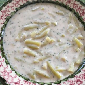 klasszikus zöldbabfőzelék