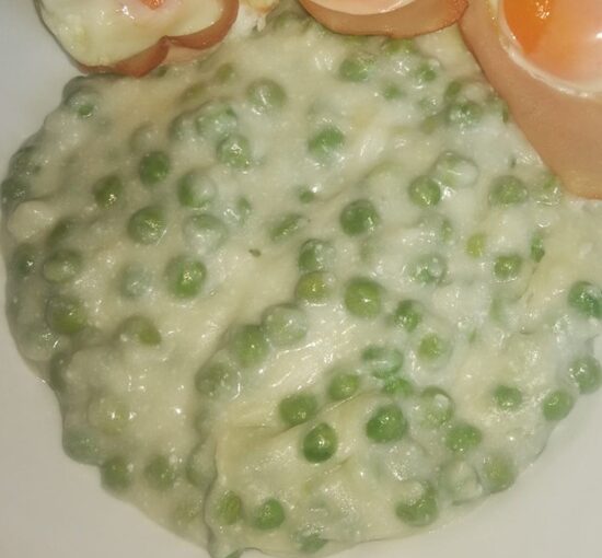 zöldborsófőzelék mirelit borsóból