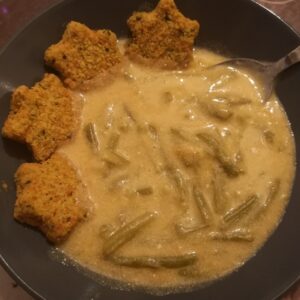 retro zöldbabfőzelék